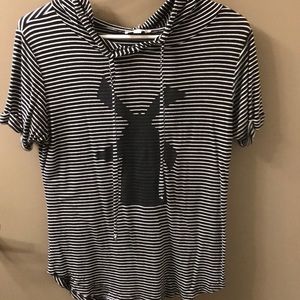 Dutch Bros striped windmill tee